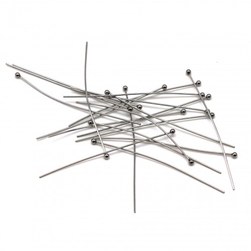 Пин с шариком, 5см, сталь.